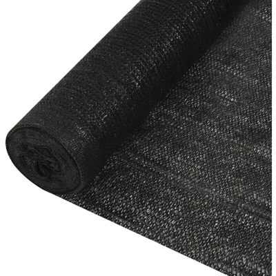Rete per Privacy Nera 1,2x50 m in HDPE 150 g/m² - Nero - Vidaxl