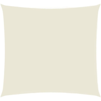 vidaXL Parasole a Vela Oxford Quadrato 3,6x3,6 m Crema - crema
