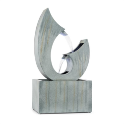 Trumpet Flow Fontana da Gardino 8W Metallo Zincato LED precio