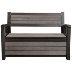 Cassapanca in Resina HUDSON BENCH Grafite - Keter en oferta