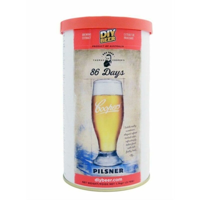 Malto preparato per Birra Artigianale "Coopers" kit fermentatore da 23 lt -Pilsner