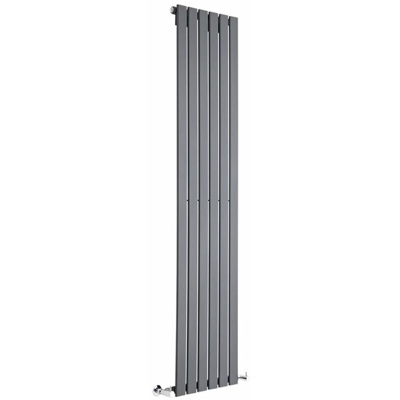 Hudson Reed Delta Radiatore Termoarredo di Design Verticale Moderno - Termosifone con Finitura In Antracite - Pannelli Piatti - 1800 x 420mm - 987
