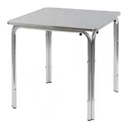 Tavolo Quadrato Impilabile In Acciaio E Alluminio Waterproof 70 X 70 en oferta