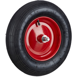 Ruota per carriola 4.80 4.00-8 di ricambio pneumatico ad aria asse incluso carico max 120 kg nero rosso en oferta
