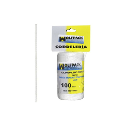 Corda di treccia in polipropilene bianco (bobina da 100 metri) en oferta