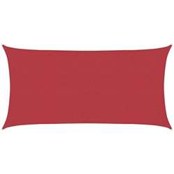 Vela Parasole 160 g/m² Rossa 2x3,5 m in HDPE - Rosso - Vidaxl características