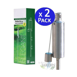 Elegante torcia in acciaio inox 115 cm. 2 unit? características