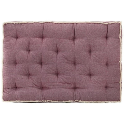 vidaXL Cuscino per Divano in Pallet Rosso Bordò 120x80x10 cm - Rosso