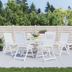 vidaXL Cuscini per Sedie 6 pz Bianco Crema 40x40x7 cm in Tessuto - crema características