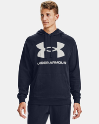 Felpa con cappuccio UA Rival Fleece Big Logo da uomo características