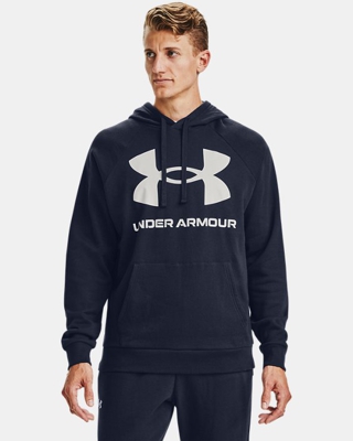 Felpa con cappuccio UA Rival Fleece Big Logo da uomo