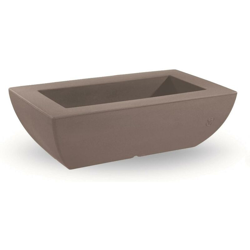 Fioriera rettangolare in resina 'Genesis' 70 cm. Taupe precio