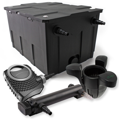 SunSun 1-Camera Set per il filtro 60000l 24W UVC 3er Depuratore per stagni NEO8000 70W Pompa Skimmer