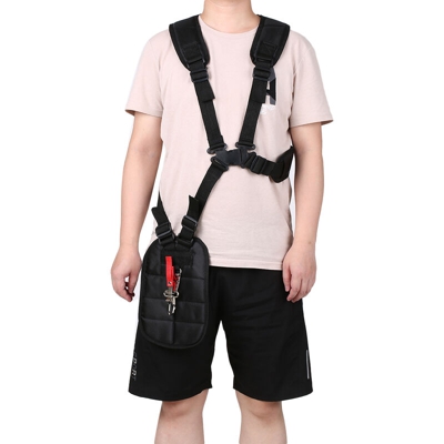 Comfort Strap Double Shoulder Mower Trimmer Harness Strap for Brush Cutter& Trimmer&Strimmer Harness,Black