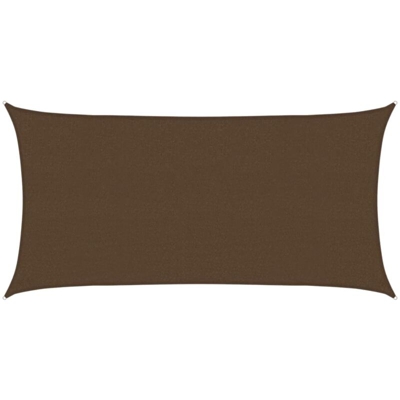 Vela Parasole 160 g/m² Marrone 2x4 m in HDPE - Marrone - Vidaxl