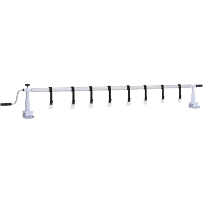 vidaXL Rullo di Copertura per Piscina con Base in Plastica - Bianco