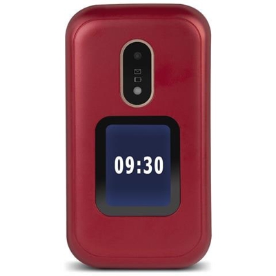 6060 Senior Phone Display 2.8'' Micro SD 3G con Tasti Grandi + SOS Fotocamera 3 MP Colore Rosso