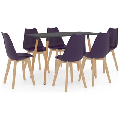 Set Da Pranzo 7 Pz Viola Scuro