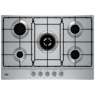 Piano Cottura HIAW 75224 SX a Gas 5 Fuochi Gas Colore Inox