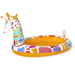 Piscina Giraffa Gonfiabile per Bambini con Doccia Spruzzo 266x157x127cm Bestway precio