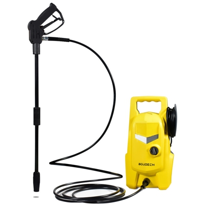 Boudech - Idropulitrice ad alta pressione 120 Bar 1500W 6,2 L/MIN con accessori e freccia pulisci pavimenti e lava macchina