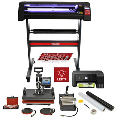 Plotter Per Taglio Vinile - Led - 720 & Pressa A Caldo 5 In 1 &