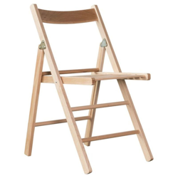 Milani Home - Sedia Da Giardino Pieghevole In Legno Salvaspazio características