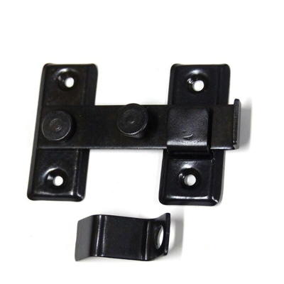 Battente reversibile 8cm h zincato nero