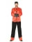 Costume da cinese rosso e dorato per uomo precio
