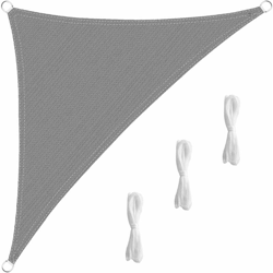 Tenda a Vela 3.6x3.6x3.6 m Triangolo, Tenda Parasole Esterno, Telo da Sole in Polyster, Anti-Raggi UV, Parasole per Esterni, Giardino, Cortile, con en oferta