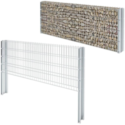 Recinzione 2D Gabbione 2,008x0,83 m 2 m (Totale) Argento - Argento - Youthup precio