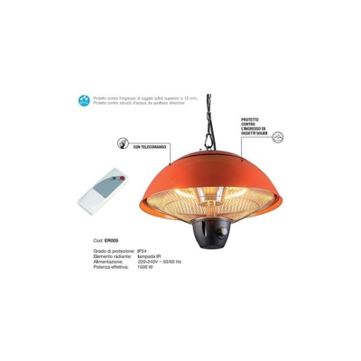 Stufa Infrarossi Riscaldamento Da Soffitto Queensland Art.Er005R - Cfg
