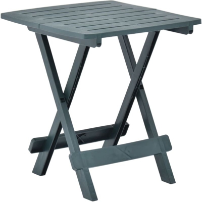 Tavolo da Giardino Pieghevole 45x43x50 cm in Plastica Verde - Verde - Vidaxl