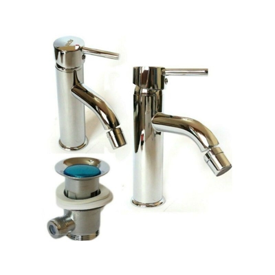 Rubinetto Miscelatore Casa Bagno Lavabo Bide Monocomando Piletta Clic Clac 69014