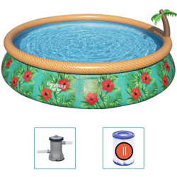Bestway Fast Set Piscina Gonfiabile Paradise Palms 457x84 cm - Multicolore características