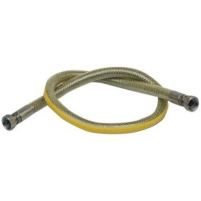 Tubo Flessibile Per Gas In Acciaio Rivestito Norma Cm.150 Attacco F.F.1/2