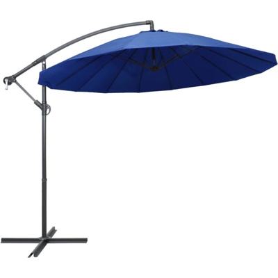 Ombrellone a Sbalzo Blu 3 m Palo in Alluminio - Blu - Vidaxl