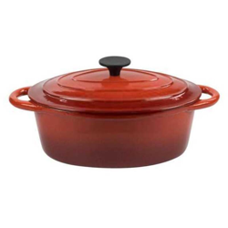 CASSERUOLA GHISA OVALE C/COP NORMANDIE cm 33 ILSA en oferta