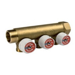 Collettore componibile con rubinetti 3/4x16/3 R585CY023 - Giacomini precio