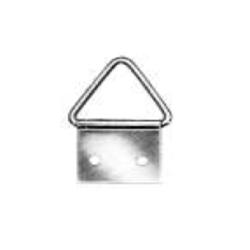 Oreca - 10 Attaccaglie Snodate Triangolari In Ferro Ottonato - Con Chiodi - Grandezza 5 en oferta