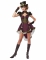 Costume Steampunk bordeaux donna