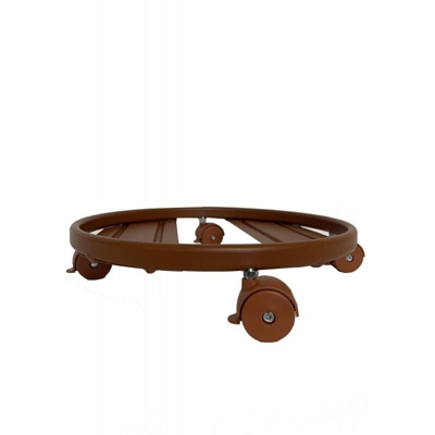 Carrello sottovaso tondo con ruote cm. 30 COTTO
