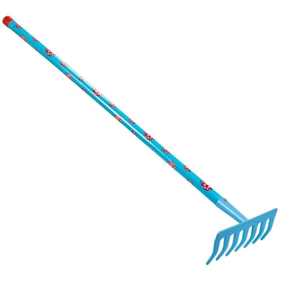 Rastrello 7 Denti Da Giardino Azzurro - Stocker