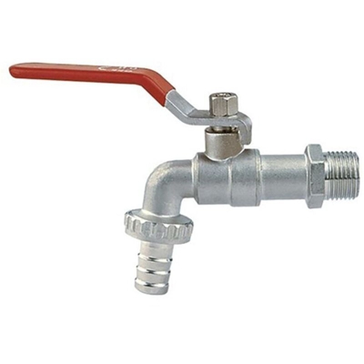 EDM - Valvola a sfera con gomito per elettroerosione 3/4' x 1' tubo - Chrome