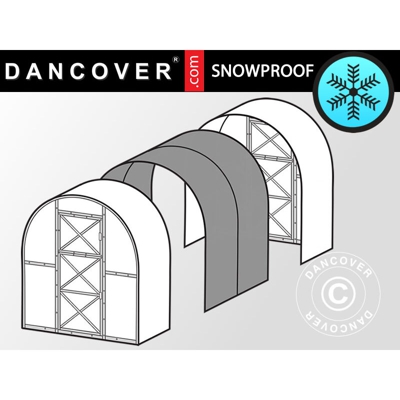 Espansione per Serra in Policarbonato, Duo, 4m², 2x2m, Argento