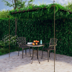 Arco da Giardino per Rose Marrone Anticato 4x3x2,5 m in Ferro - Marrone - Vidaxl en oferta