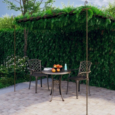 Arco da Giardino per Rose Marrone Anticato 4x3x2,5 m in Ferro - Marrone - Vidaxl