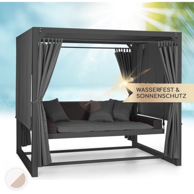Eremitage Dondolo Lussuoso Hollywood 236x180x210 cm grigio scuro/nero
