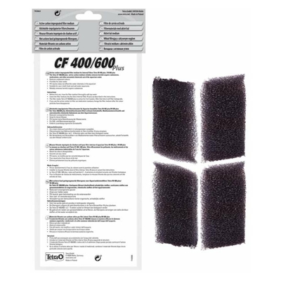 Spugna carbone attivo CF 400/600 Plus 4 pezzi - Tetra