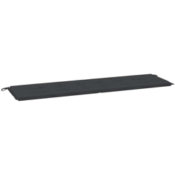 vidaXL Cuscino per Panca da Giardino Nero 180x50x4 cm - Nero precio